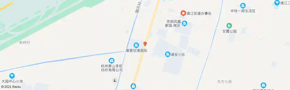 杭州横一线靖东_公交站地图_杭州公交_妙搜公交查询2025