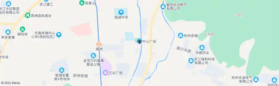 杭州银湖街道办_公交站地图_杭州公交_妙搜公交查询2025