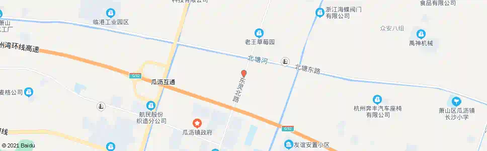 杭州东灵路三益线口_公交站地图_杭州公交_妙搜公交查询2025