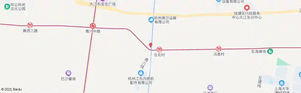 杭州河庄叉口_公交站地图_杭州公交_妙搜公交查询2025