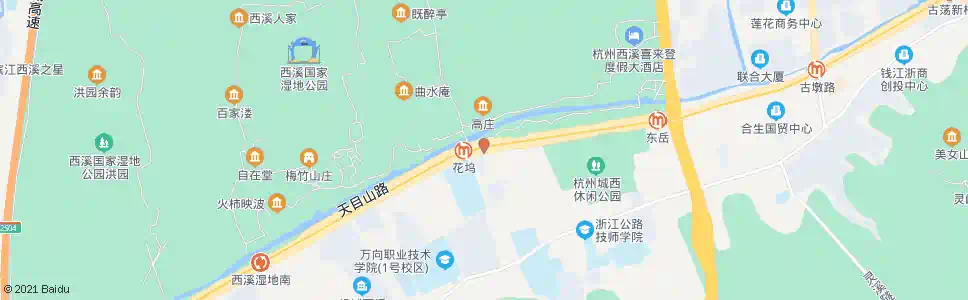 杭州花坞校区_公交站地图_杭州公交_妙搜公交查询2025