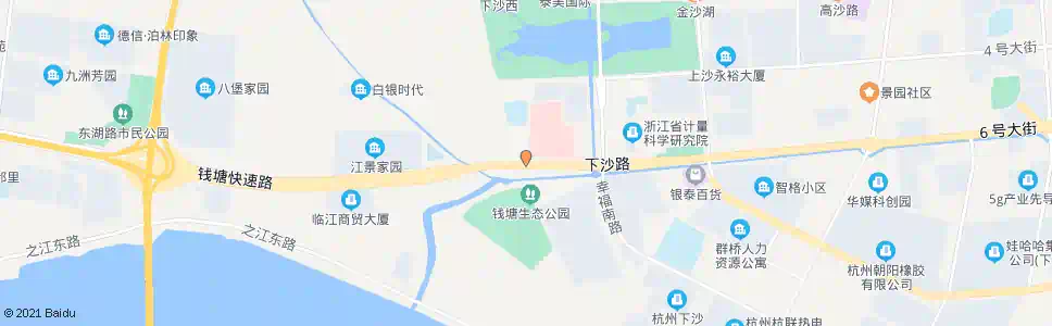 杭州七格南路下沙路口_公交站地图_杭州公交_妙搜公交查询2025