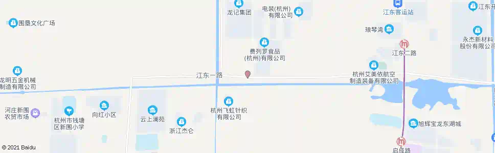 杭州江东一路口_公交站地图_杭州公交_妙搜公交查询2025
