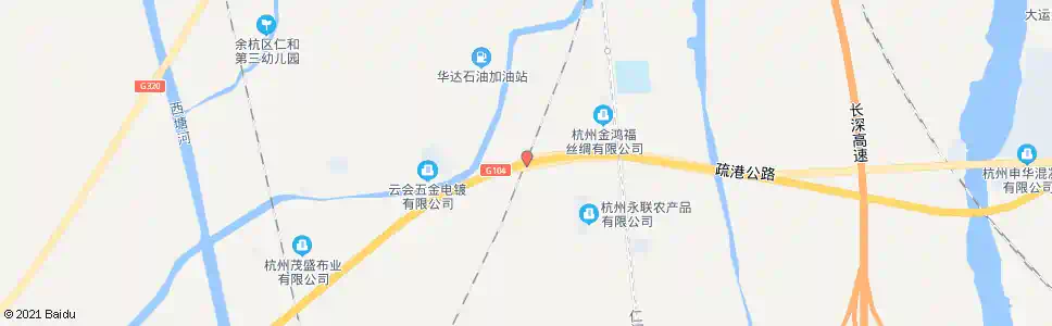 杭州陈家坝_公交站地图_杭州公交_妙搜公交查询2025