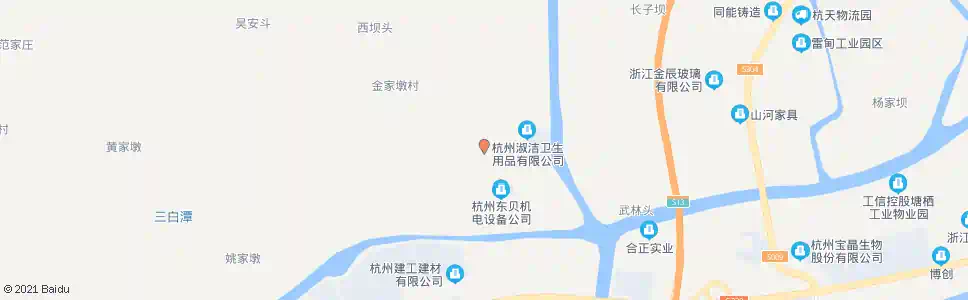 杭州冷泉坝_公交站地图_杭州公交_妙搜公交查询2025