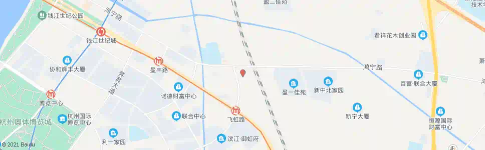 杭州盈一村_公交站地图_杭州公交_妙搜公交查询2025