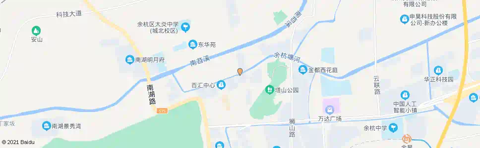 杭州航南路_公交站地图_杭州公交_妙搜公交查询2025