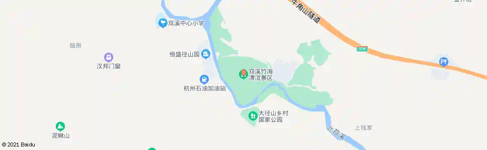 杭州双溪漂流_公交站地图_杭州公交_妙搜公交查询2025