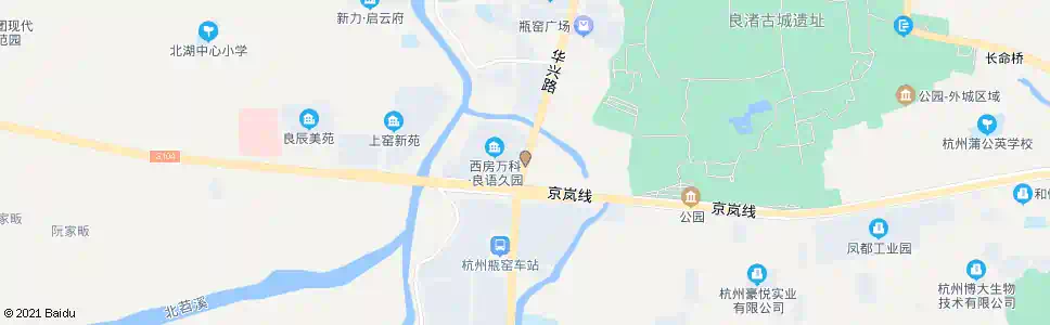 杭州瓶窑公管站_公交站地图_杭州公交_妙搜公交查询2025