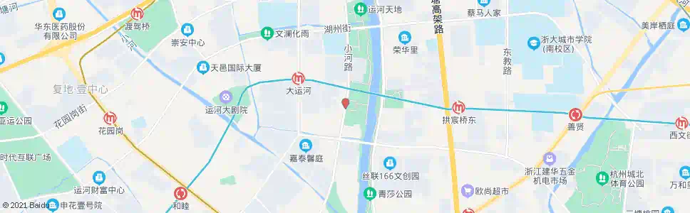 杭州拱宸桥西_公交站地图_杭州公交_妙搜公交查询2025