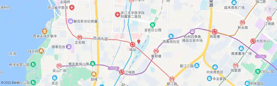 杭州城北停车场_公交站地图_杭州公交_妙搜公交查询2025