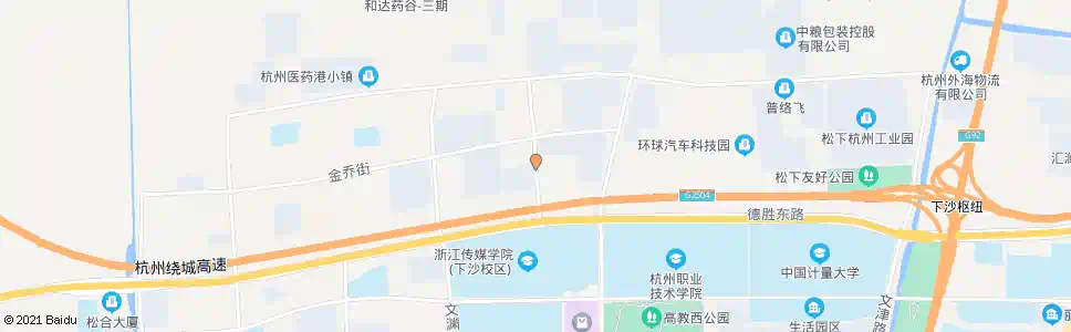 杭州元成路松乔街口_公交站地图_杭州公交_妙搜公交查询2025