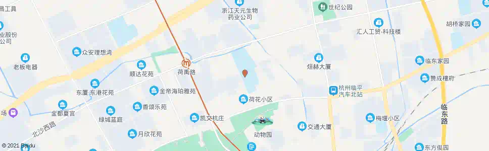 杭州荷花路_公交站地图_杭州公交_妙搜公交查询2025