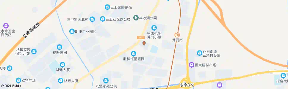 杭州胜稼三区_公交站地图_杭州公交_妙搜公交查询2025