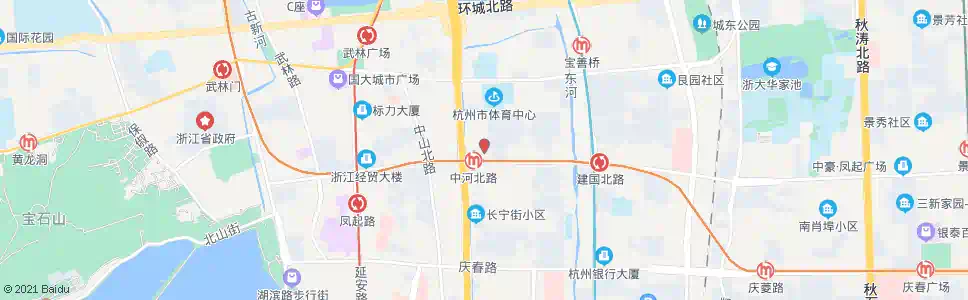 杭州杭州高级中学_公交站地图_杭州公交_妙搜公交查询2025
