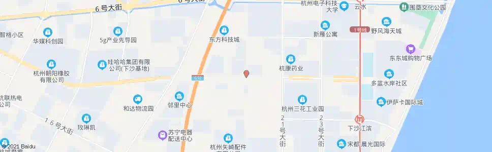 杭州十二号大街十九号路口_公交站地图_杭州公交_妙搜公交查询2025
