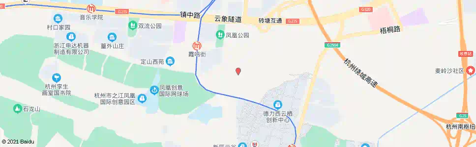 杭州创意路灵凤街口_公交站地图_杭州公交_妙搜公交查询2025