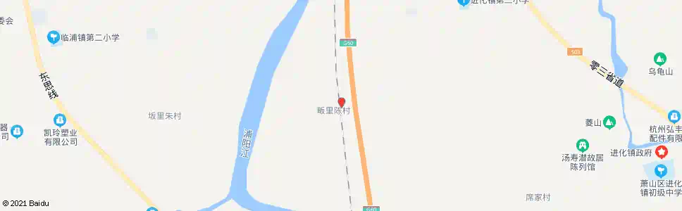 杭州进化三江村_公交站地图_杭州公交_妙搜公交查询2025