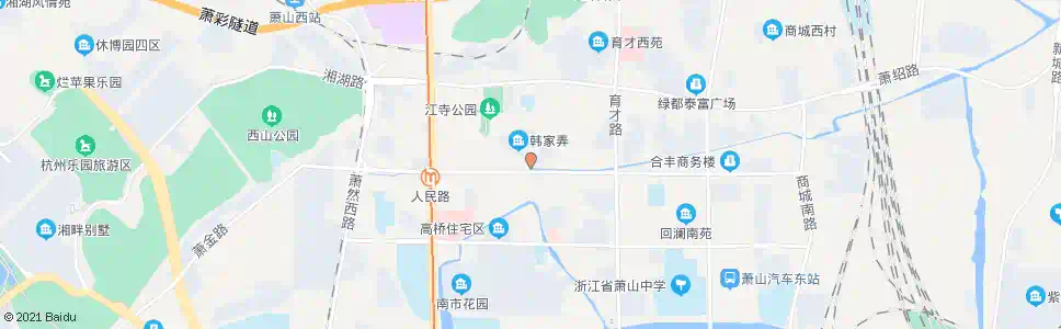 杭州竹林桥头_公交站地图_杭州公交_妙搜公交查询2025