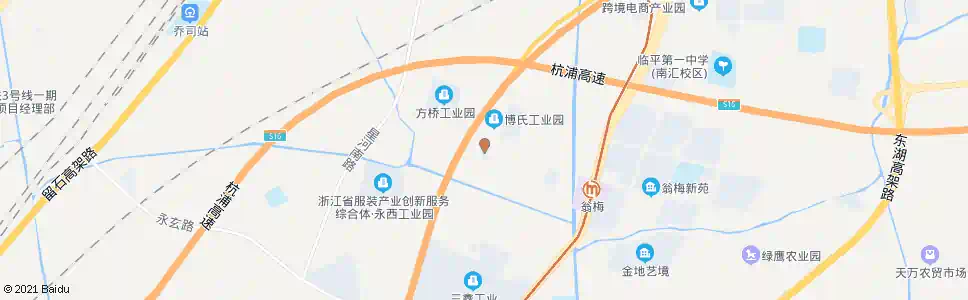 杭州方桥菜场_公交站地图_杭州公交_妙搜公交查询2025