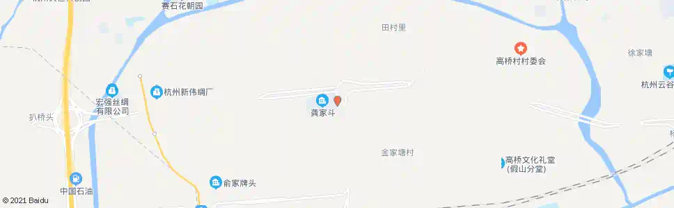 杭州龚家斗_公交站地图_杭州公交_妙搜公交查询2025