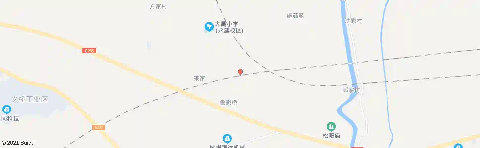 杭州毛家小店_公交站地图_杭州公交_妙搜公交查询2025