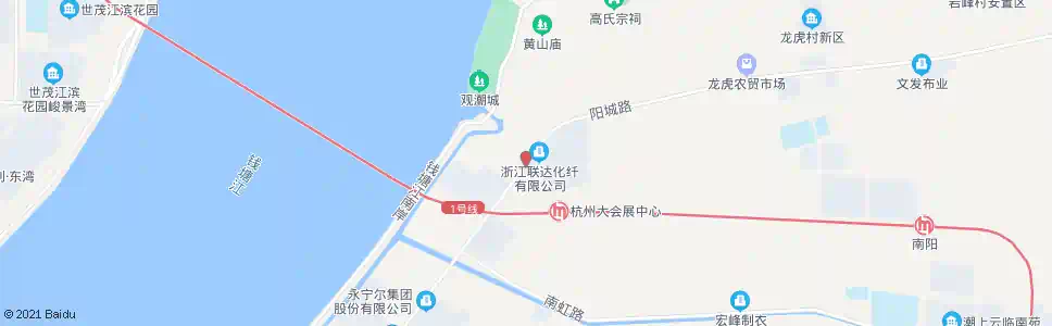 杭州观潮城_公交站地图_杭州公交_妙搜公交查询2025