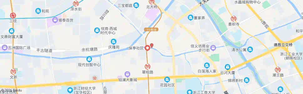 杭州文二西路东口_公交站地图_杭州公交_妙搜公交查询2025