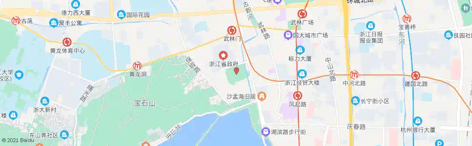杭州省人民大会堂_公交站地图_杭州公交_妙搜公交查询2025