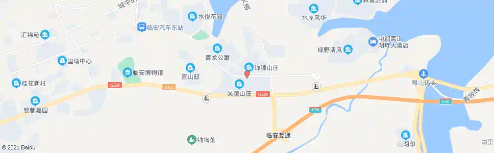 杭州吴越山庄_公交站地图_杭州公交_妙搜公交查询2025
