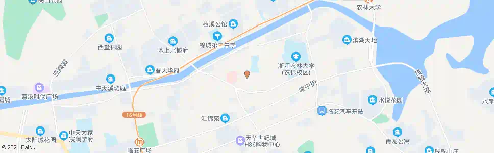 杭州锦城医院_公交站地图_杭州公交_妙搜公交查询2025