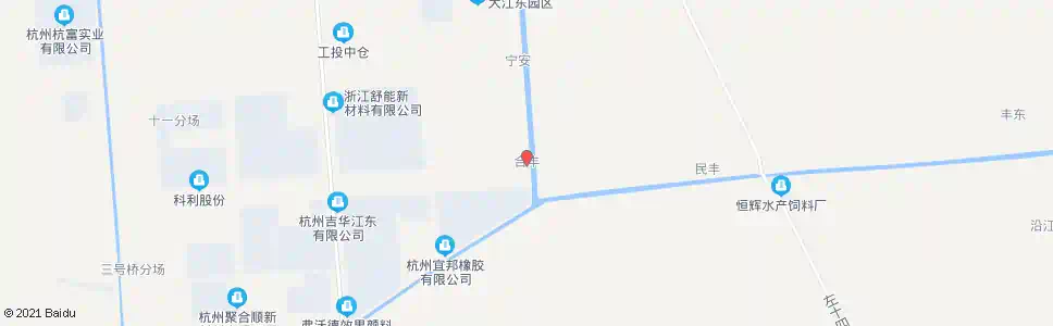 杭州合丰北_公交站地图_杭州公交_妙搜公交查询2025