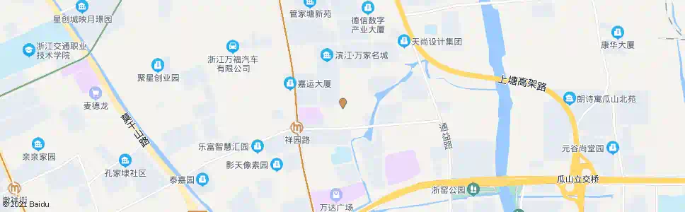 杭州冯家浜北_公交站地图_杭州公交_妙搜公交查询2025