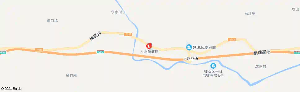 杭州太阳站_公交站地图_杭州公交_妙搜公交查询2025