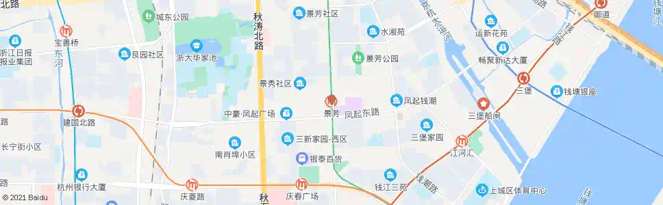 杭州景芳五区(地铁景芳站)_公交站地图_杭州公交_妙搜公交查询2025