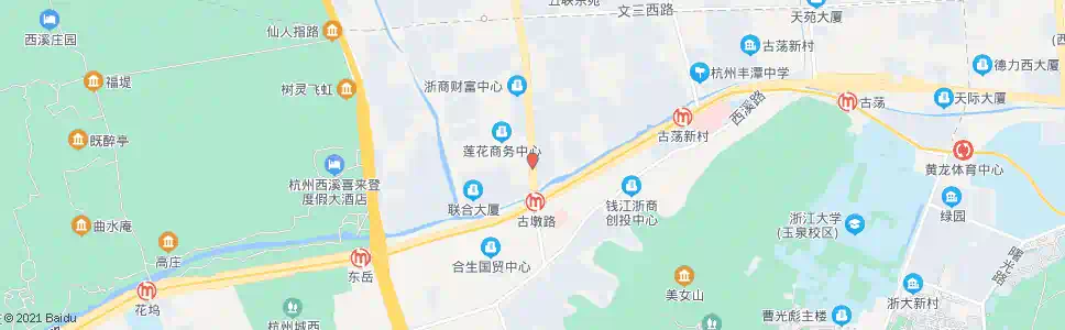 杭州古墩路平安桥_公交站地图_杭州公交_妙搜公交查询2025