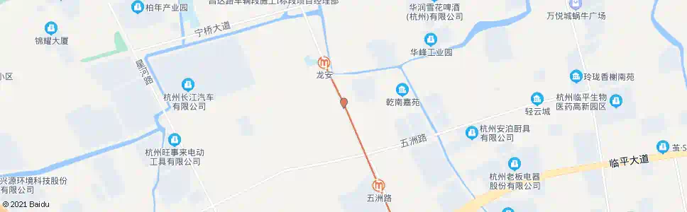 杭州荷禹路昌达路口_公交站地图_杭州公交_妙搜公交查询2025