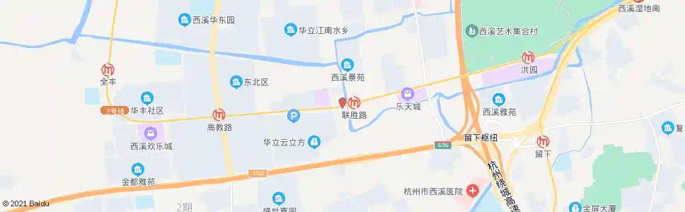 杭州联胜路口_公交站地图_杭州公交_妙搜公交查询2025