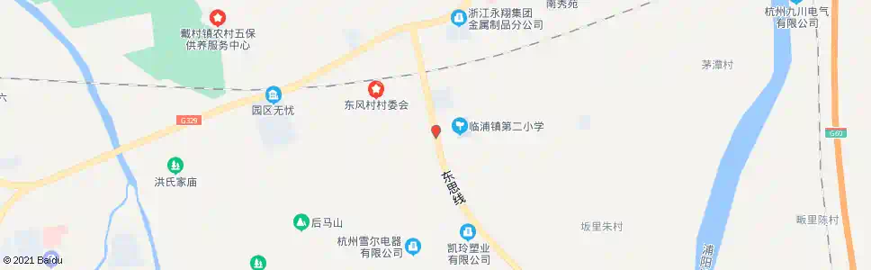 杭州浦二村_公交站地图_杭州公交_妙搜公交查询2025