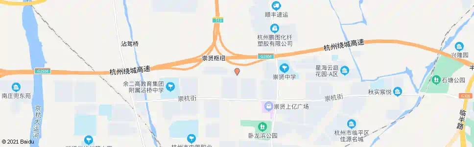 杭州崇贤公交中心站_公交站地图_杭州公交_妙搜公交查询2025