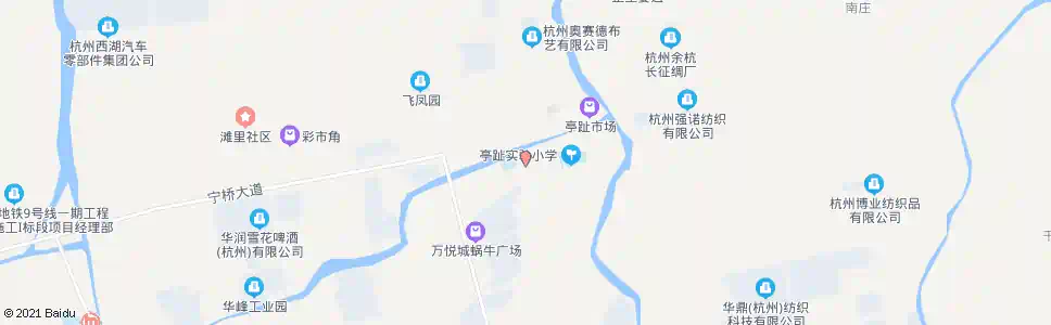 杭州亭址幼儿园_公交站地图_杭州公交_妙搜公交查询2025