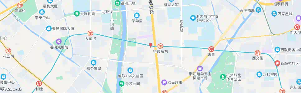 杭州拱宸桥吉庆院_公交站地图_杭州公交_妙搜公交查询2025