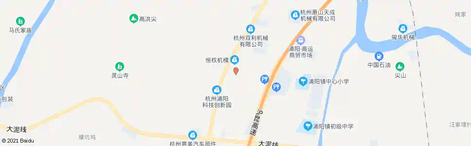杭州低坞朱_公交站地图_杭州公交_妙搜公交查询2025