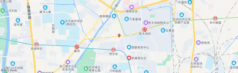 杭州沈家路白石路口_公交站地图_杭州公交_妙搜公交查询2025