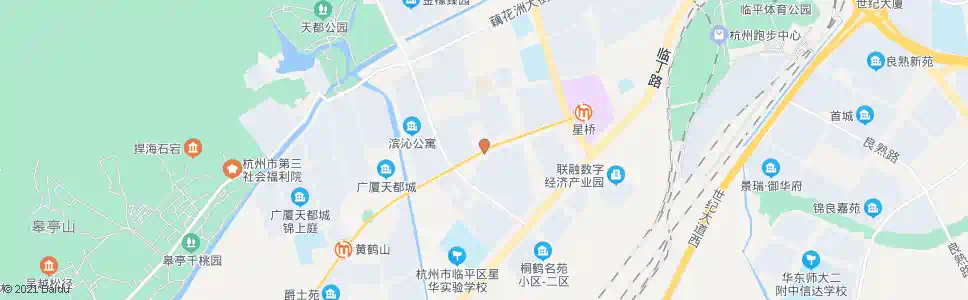 杭州星乐一区北_公交站地图_杭州公交_妙搜公交查询2025