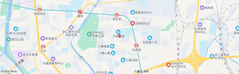 杭州灯塔新村_公交站地图_杭州公交_妙搜公交查询2025