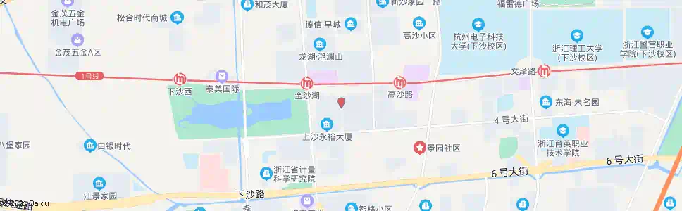 杭州上沙路天城东路口_公交站地图_杭州公交_妙搜公交查询2025