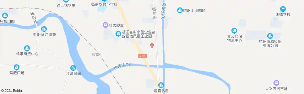 杭州环镇南路萧明线路口_公交站地图_杭州公交_妙搜公交查询2025