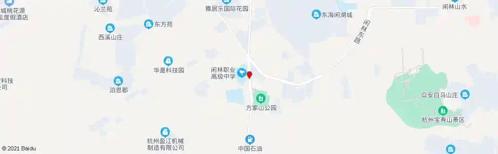 杭州闲林职高_公交站地图_杭州公交_妙搜公交查询2025