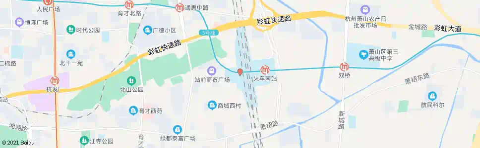杭州凤都路南_公交站地图_杭州公交_妙搜公交查询2025